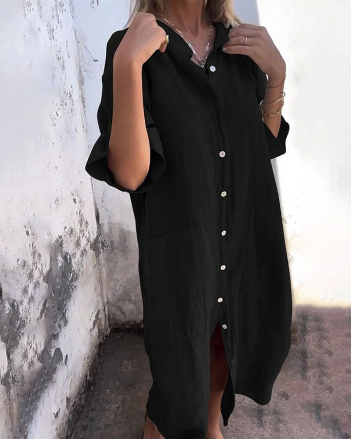 Iris | Boho Shirt Dress