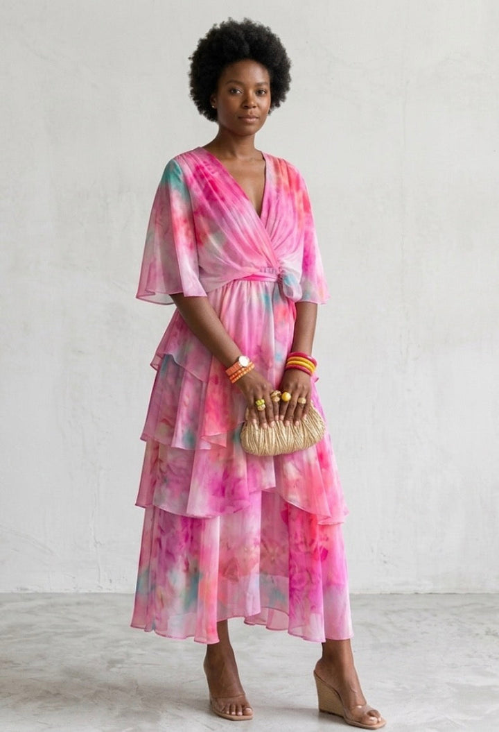 Eliza | Layered Floral Sun Dress