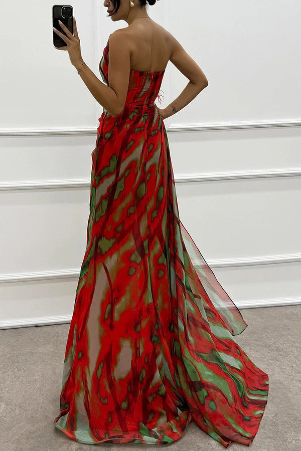 Helen | Vibrant Draped Dress