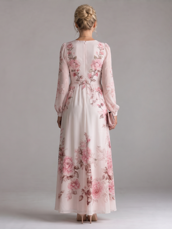 Musal | Long Sleeve Natural Flow Midi Dress