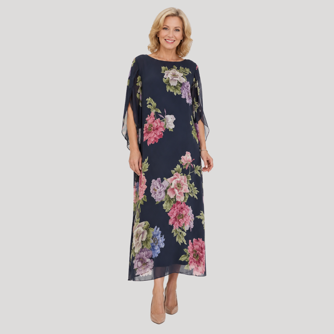 Elowen | Midnight Bloom Maxi Dress