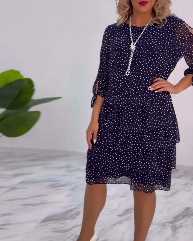Tilly | Polka Dot Layered Dress