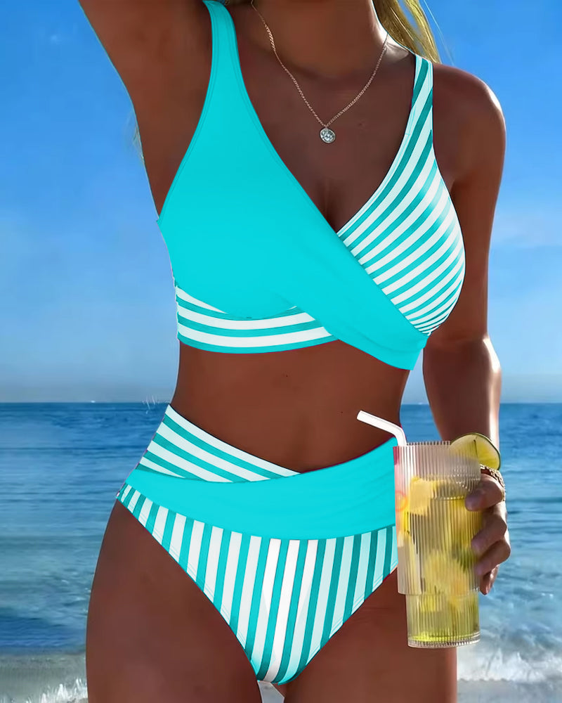 Giulia | Crossed Stripes Bikini