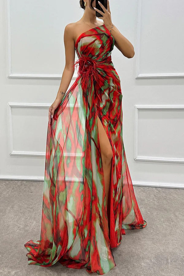 Helen | Vibrant Draped Dress