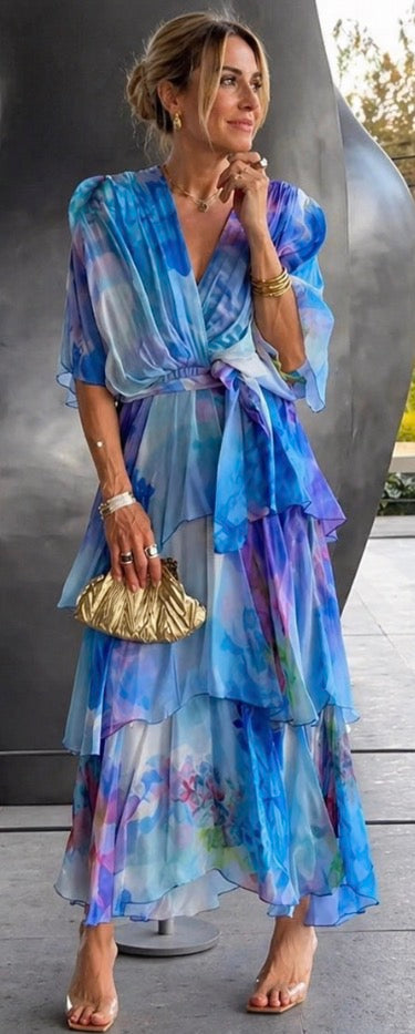 Eliza | Layered Floral Sun Dress