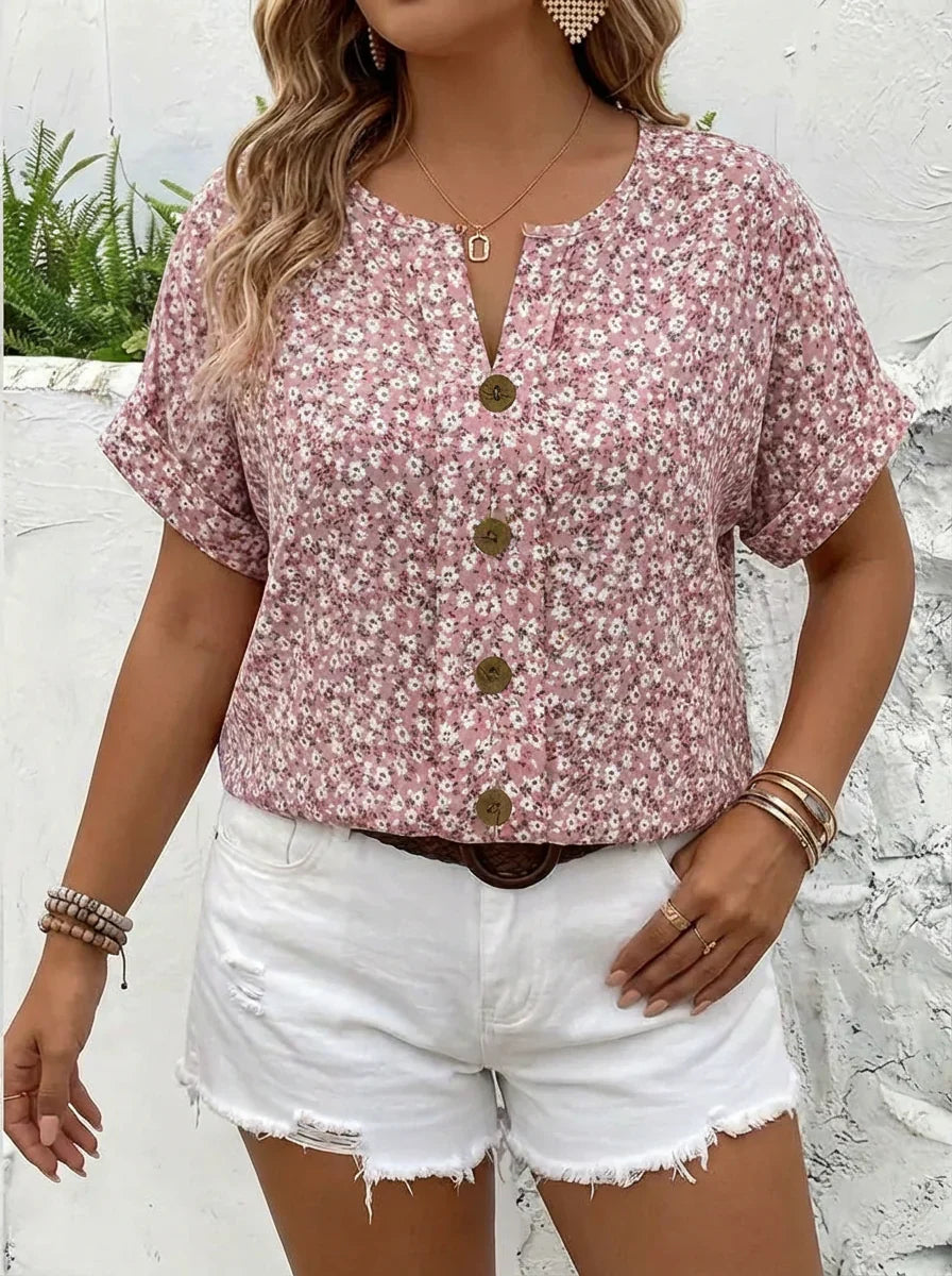 Astrid | Chic Floral Print Blouse