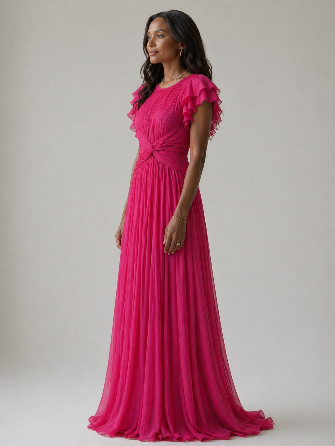 Grace | Pleated Evening Dress