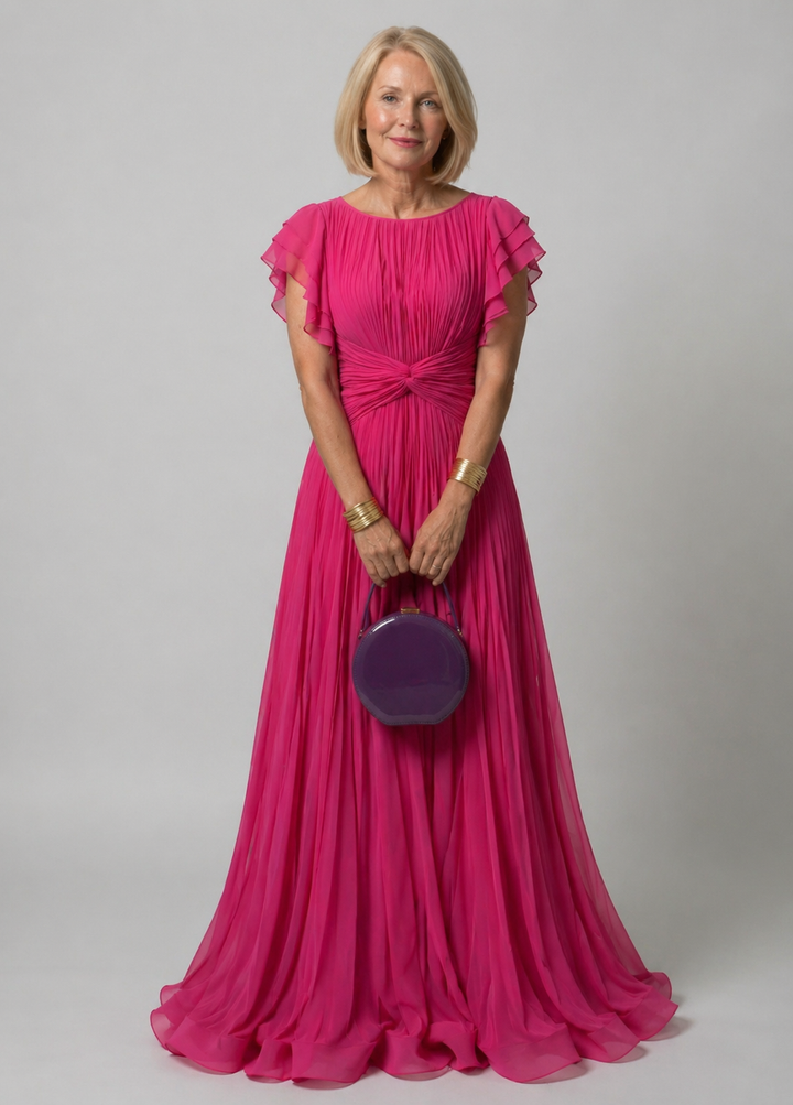 Grace | Pleated Evening Dress