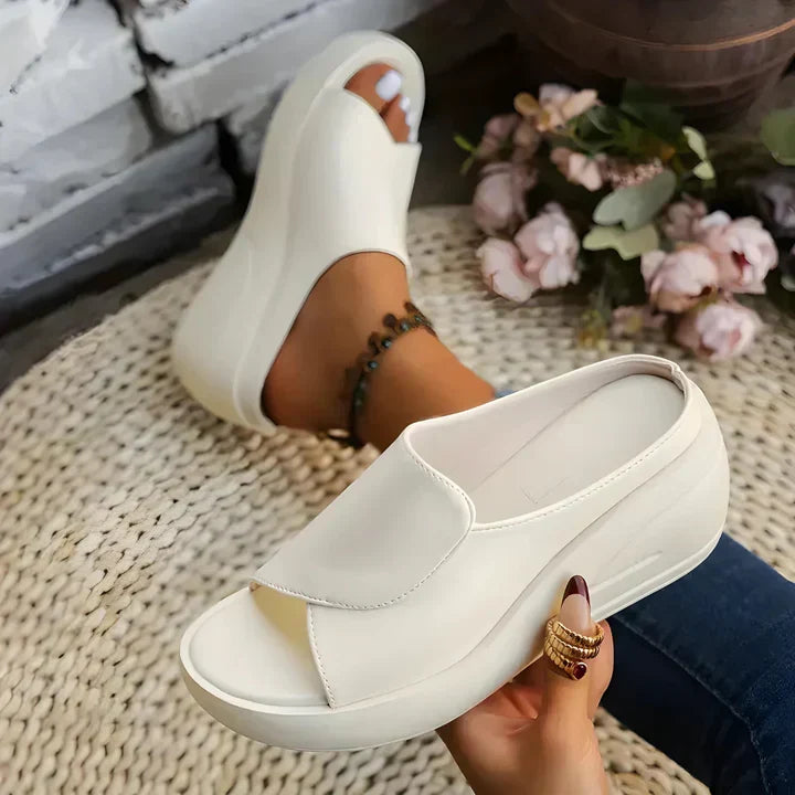 Eliza | Supportive Slip-on Wedge Sandals