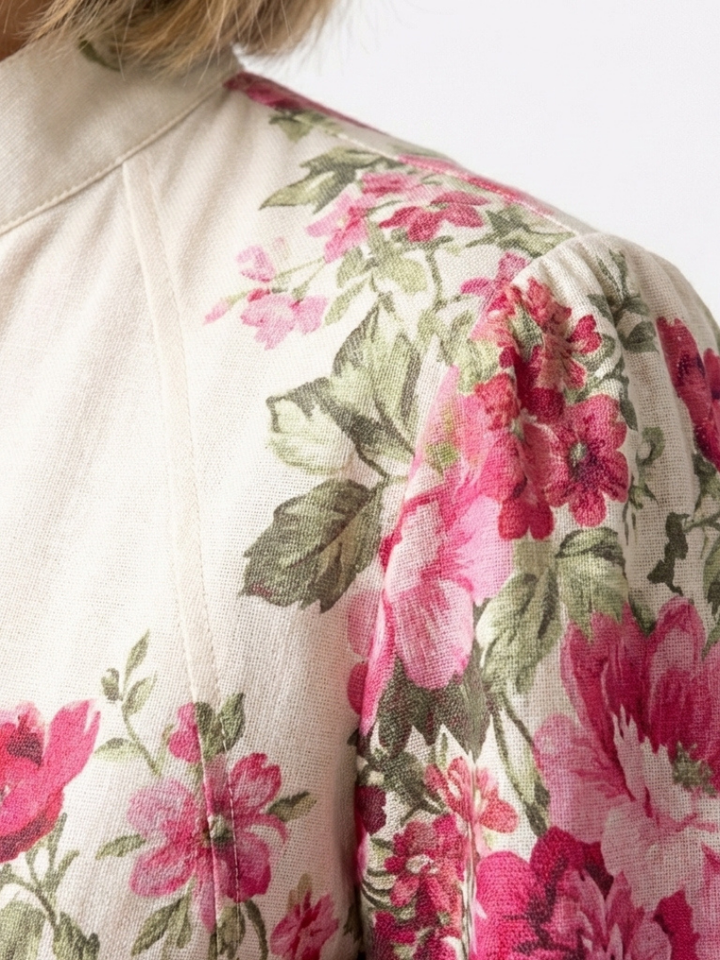 Kennedy | Long Sleeve Floral Belted Maxi Dress