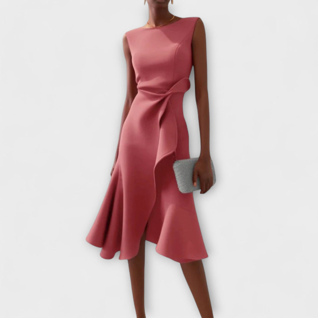 Nora | Draped Asymmetric Midi