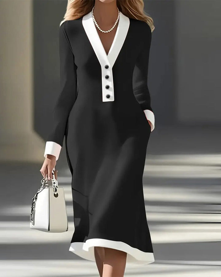 Kaylin Stylish Long-Sleeve Dress