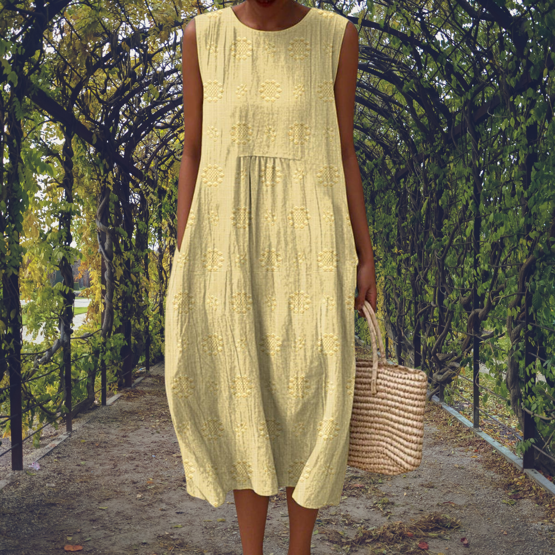 Aikaterini | Chic Sleeveless Dress with Convenient Pockets