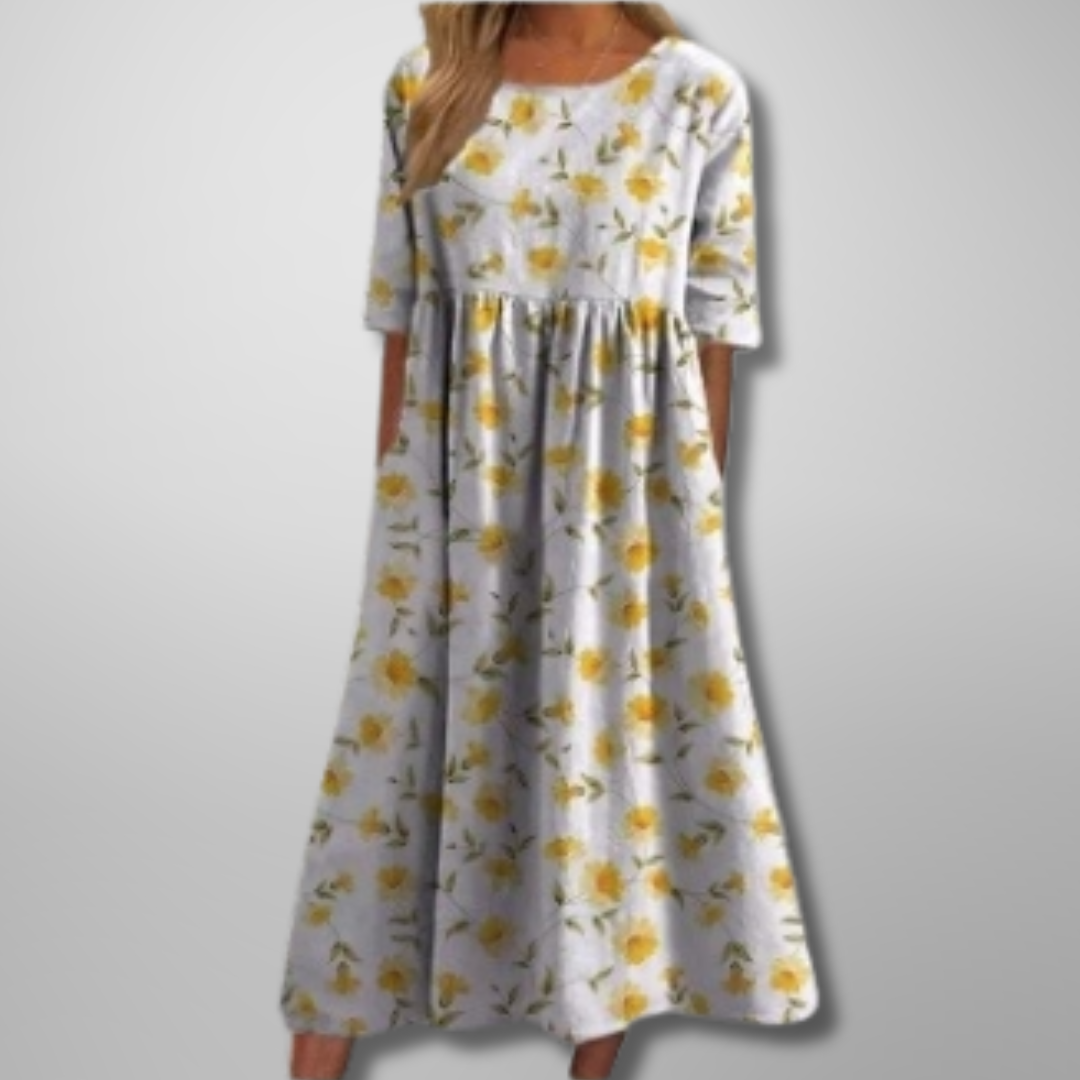 Faye | Relaxed Floral Midi