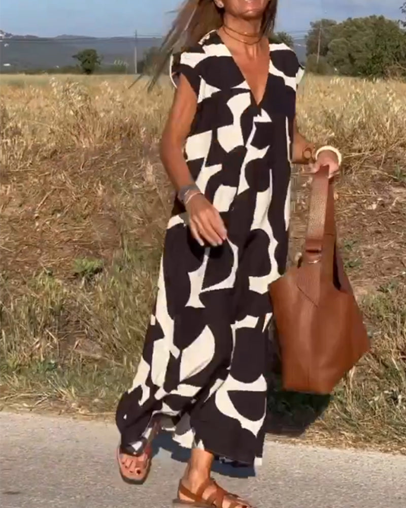 Kendall | Relaxed Abstract Dress