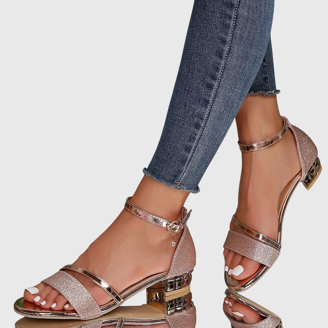 Alison | Comfort Heeled Sandals with Ankle Strap