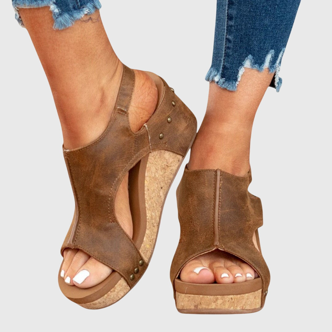 Adele | Slingback Platform Comfort Sandals