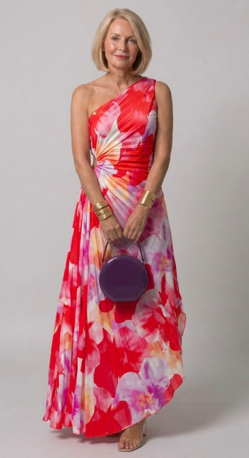 Alice | Vibrant Tropical Evening Dress