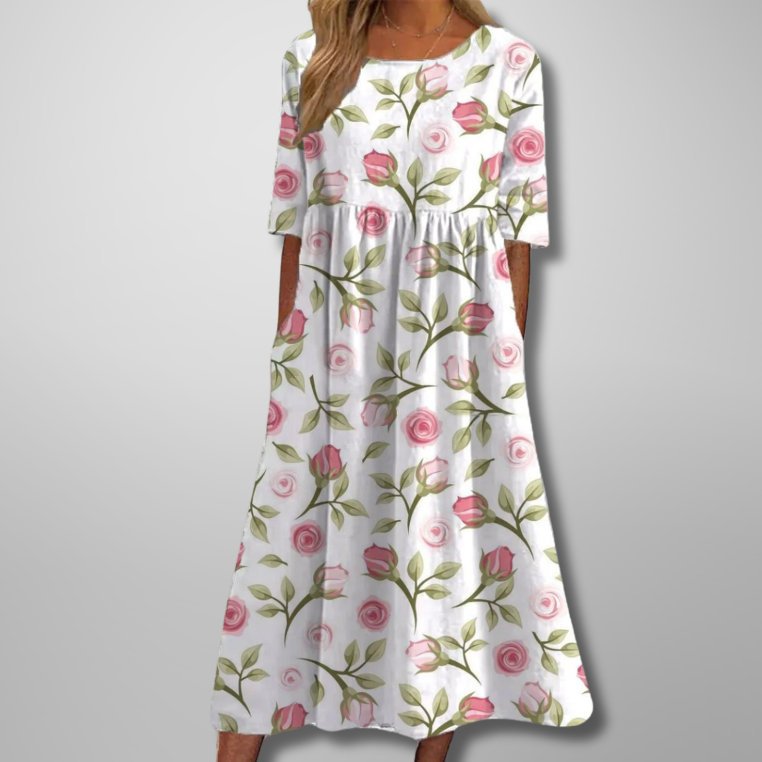 Faye | Relaxed Floral Midi