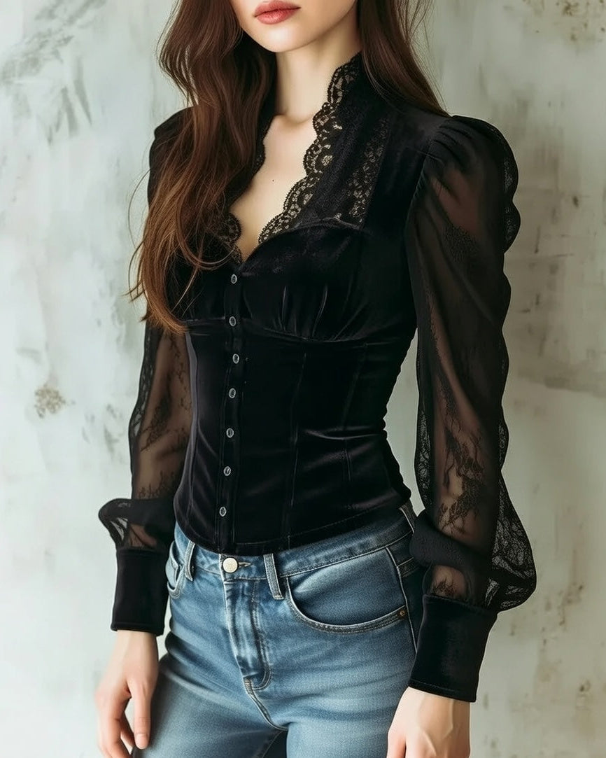 Mira Midnight Blouse
