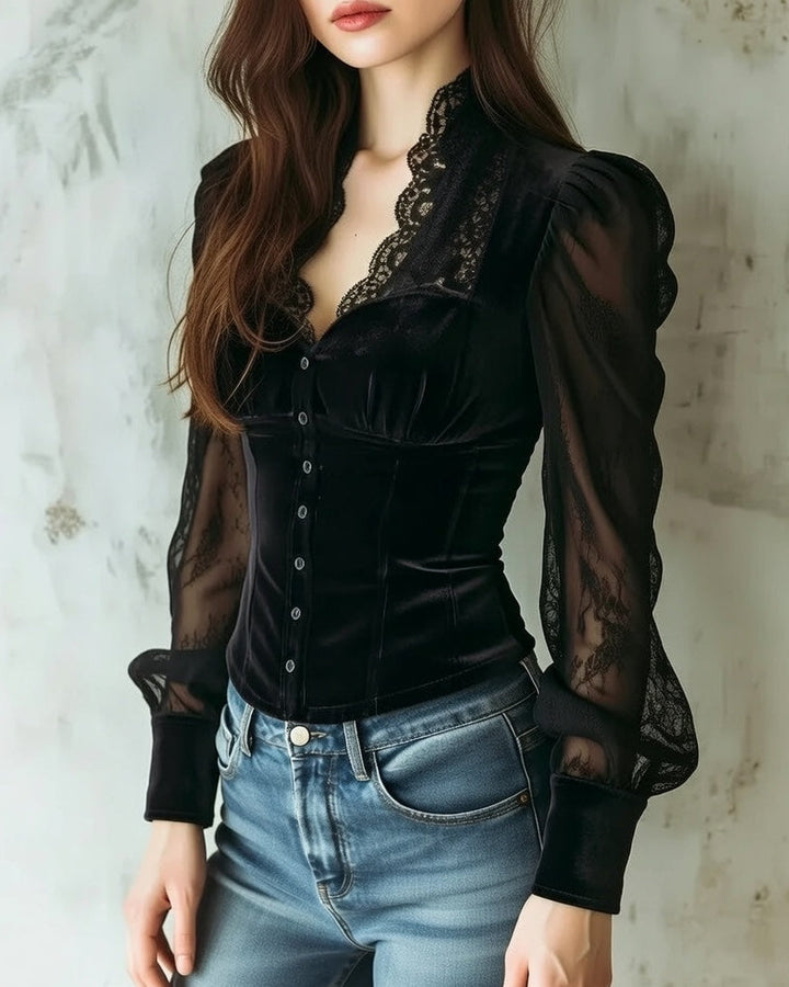 Mira Midnight Blouse