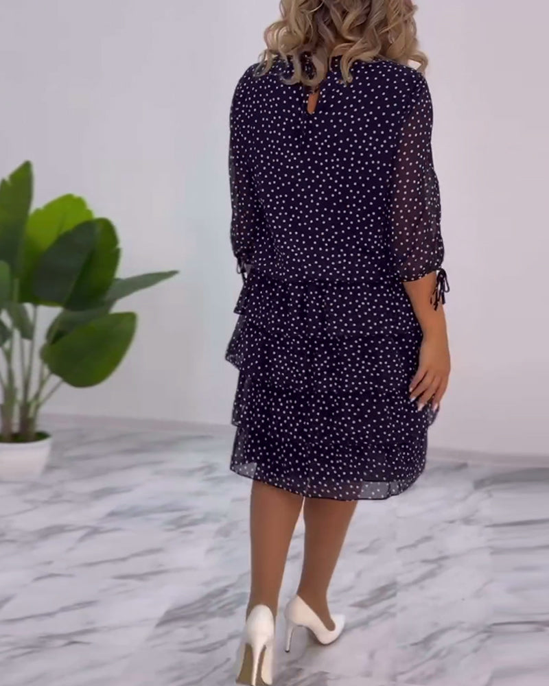 Tilly | Polka Dot Layered Dress