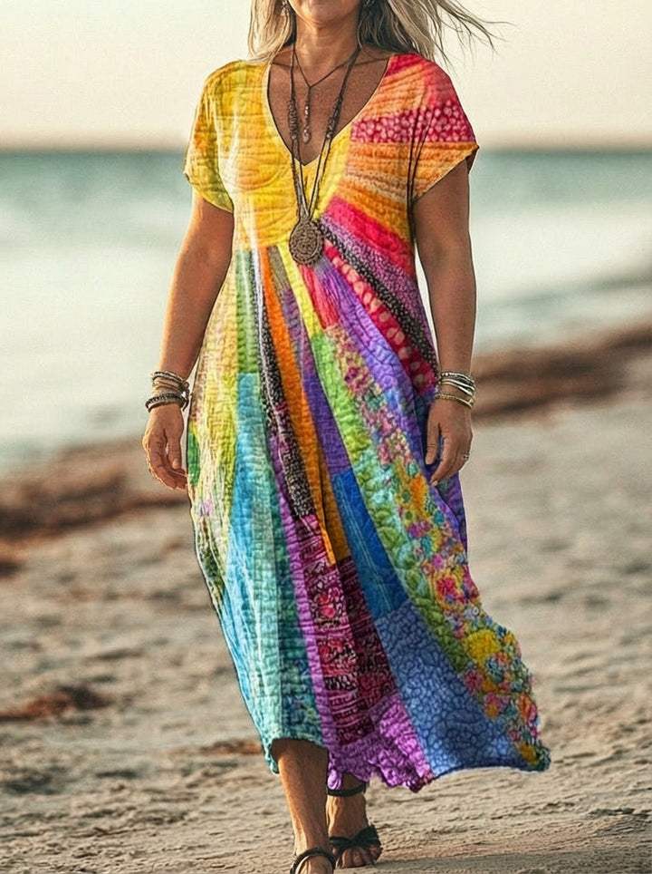 Liora | Printed Bohemian Dress
