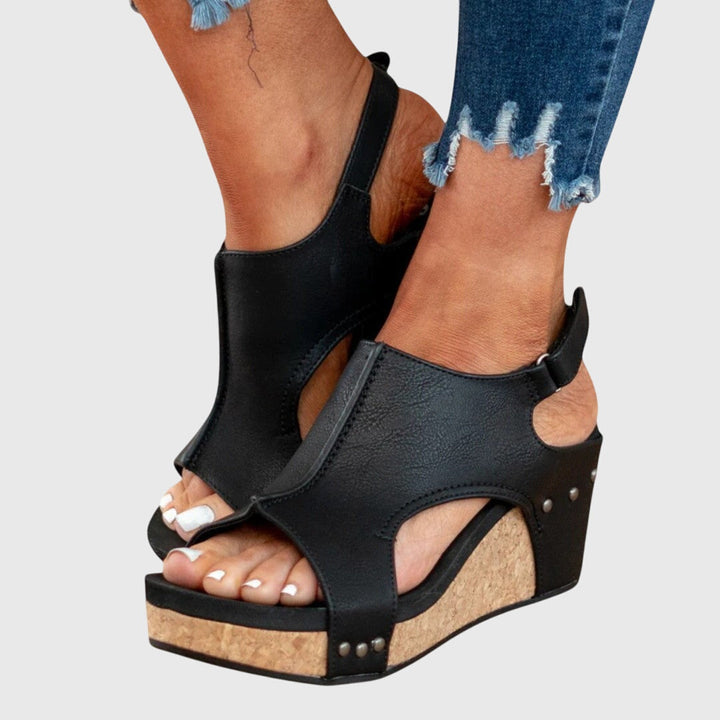 Adele | Slingback Platform Comfort Sandals