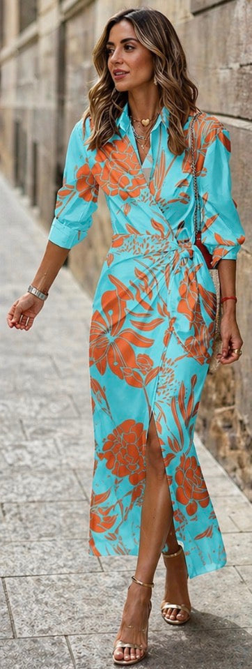 Nora | Printed Wrap Dress