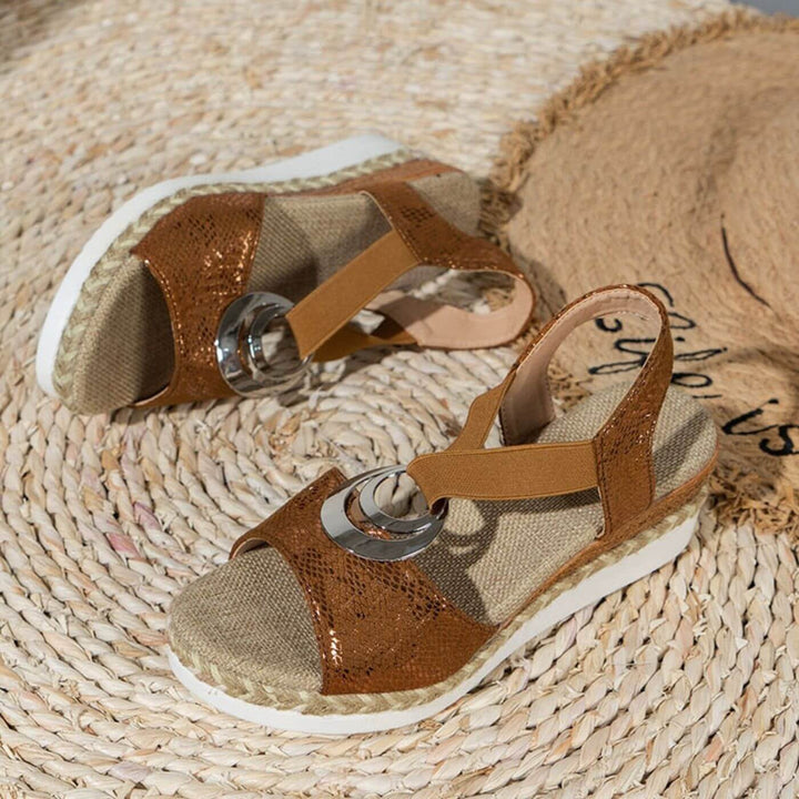 Julissa | Bohemian Buckle Platform Comfort Sandals