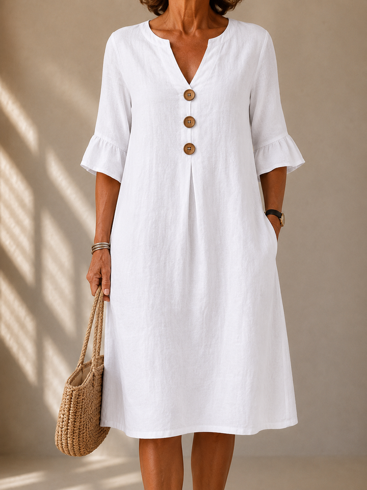 Audrey | Button Dress