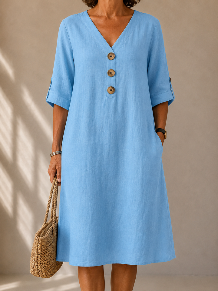 Amelia | Button Dress