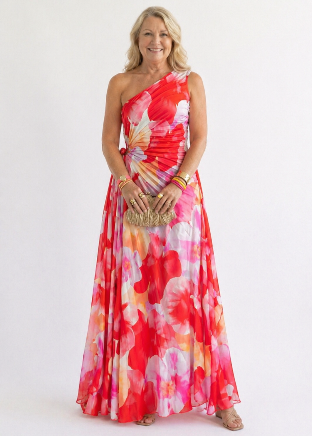 Alice | Vibrant Tropical Evening Dress