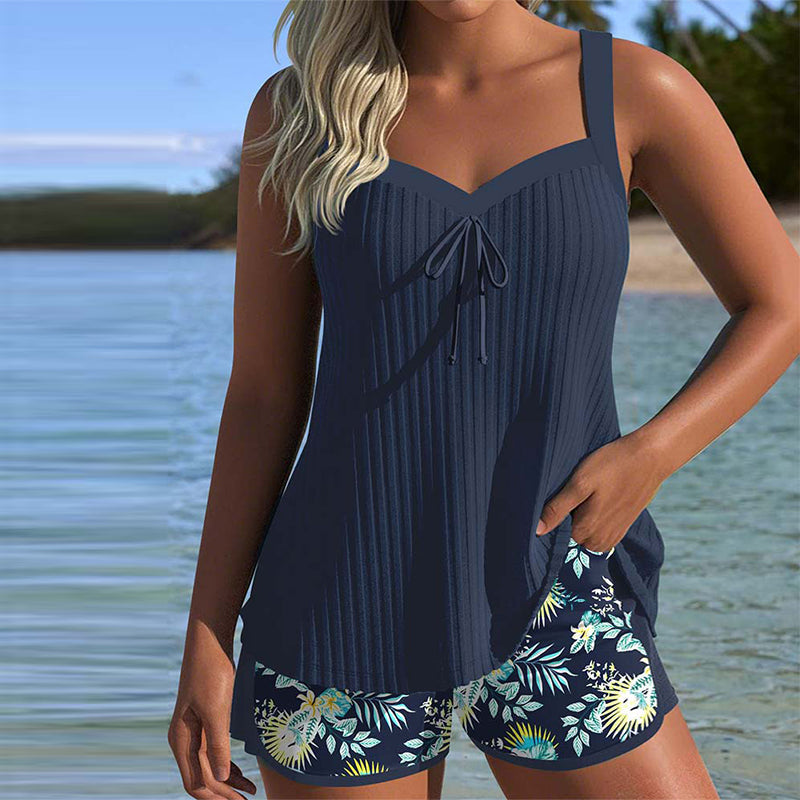 Solea | Short Striped Tankini