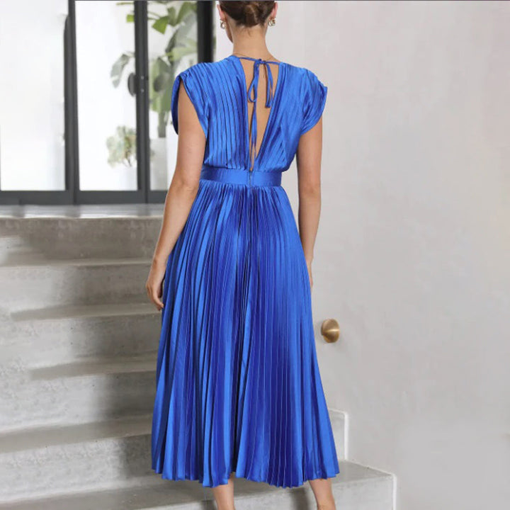 Lily | Timeless Pleated Midi Dress