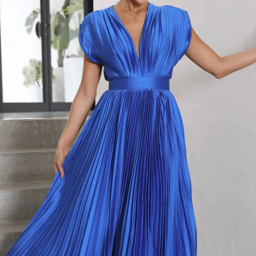 Lily | Timeless Pleated Midi Dress