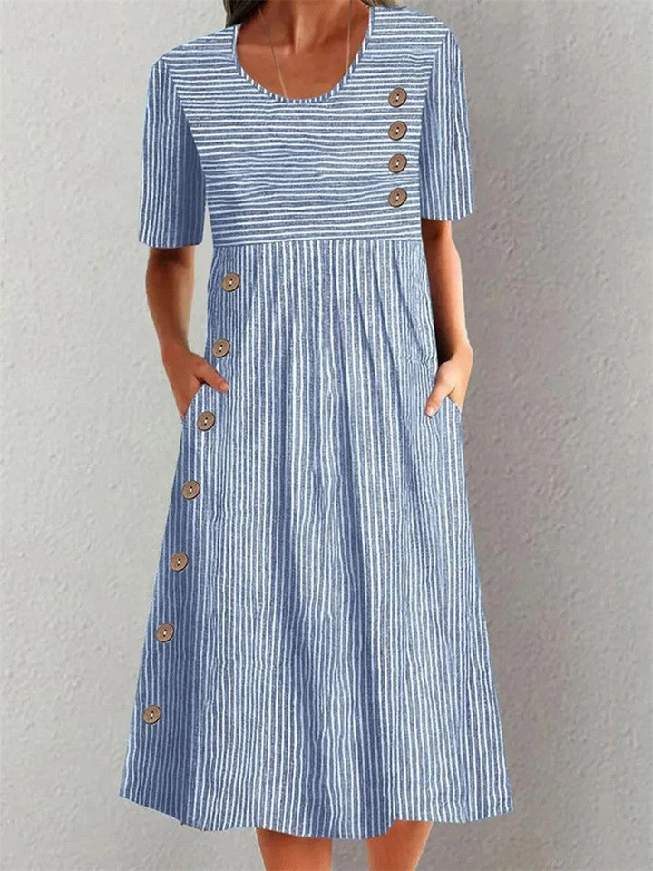 Ashley | Midi Striped Dress