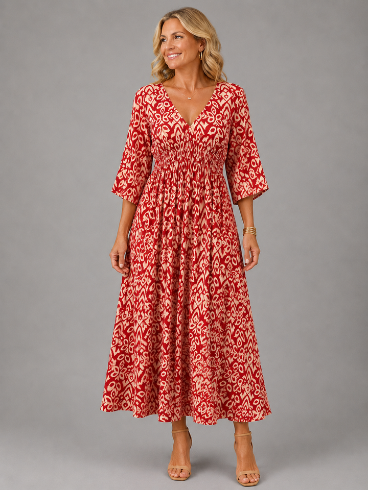 Althea | Bohemian Flow Midi Dress