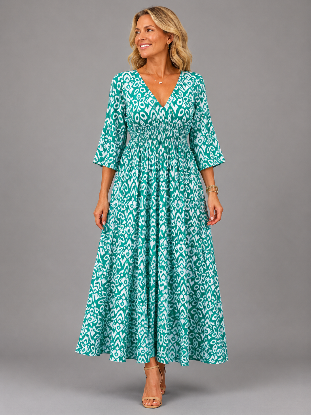 Althea | Bohemian Flow Midi Dress