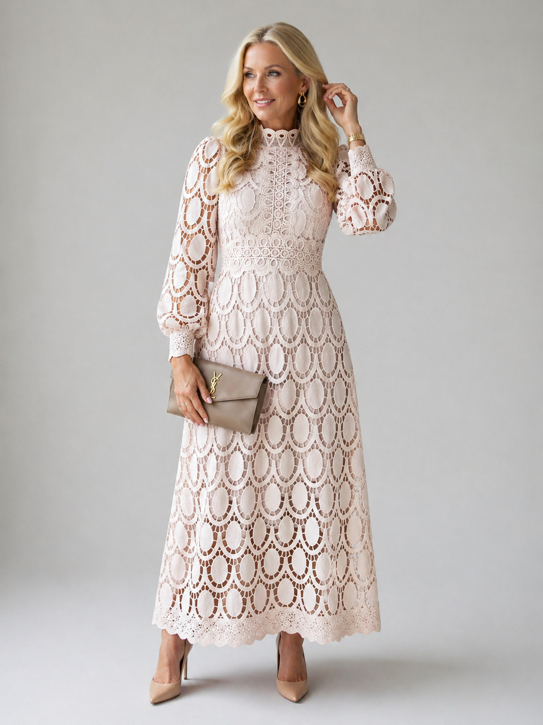 Naomi | Lace Midi Dress