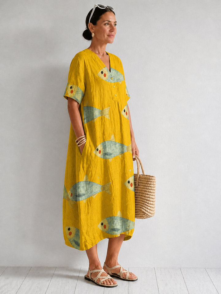 Agnes | Artistically Inspired Cotton Dress