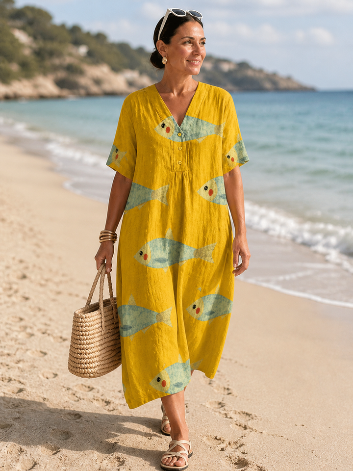 Agnes | Artistically Inspired Cotton Dress