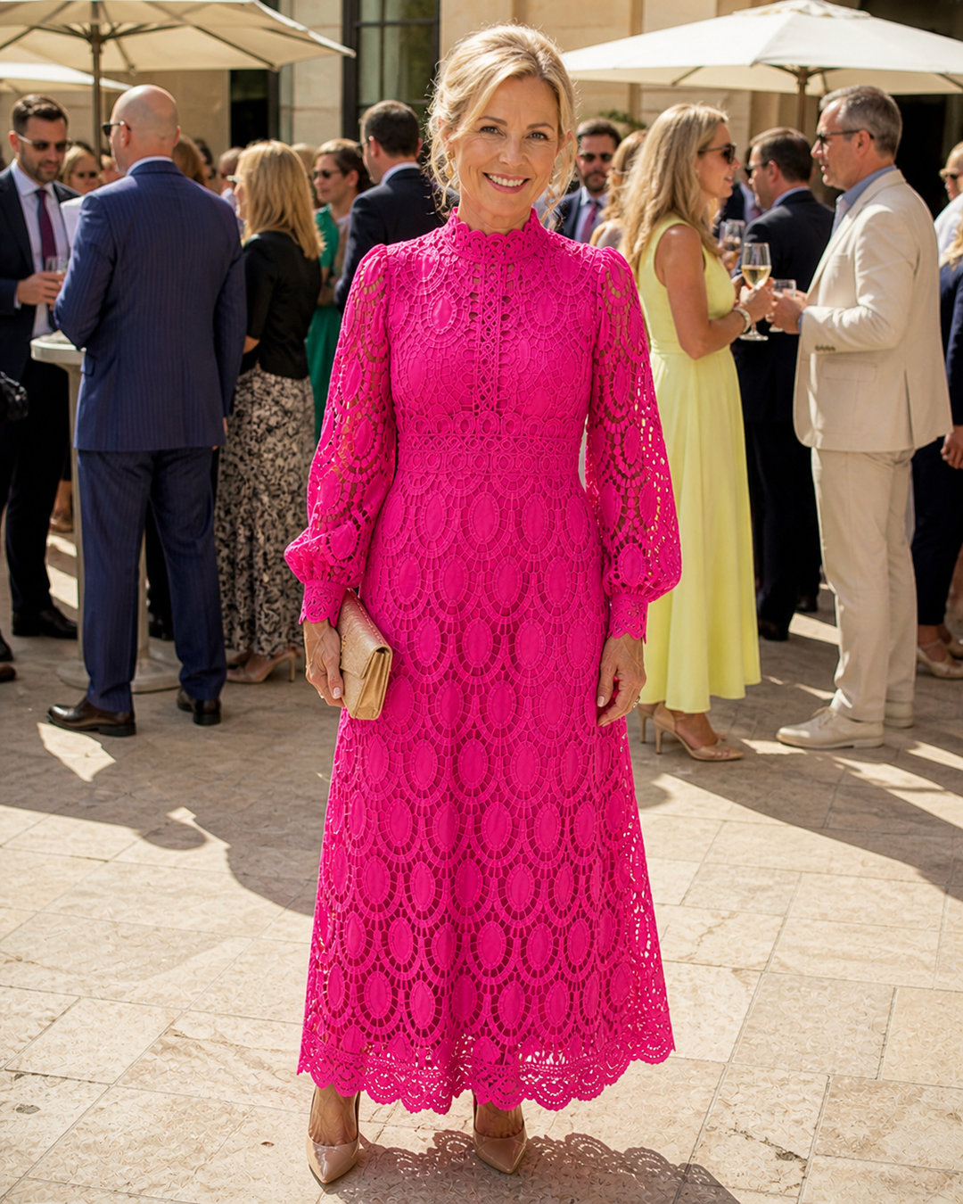 Naomi | Lace Midi Dress