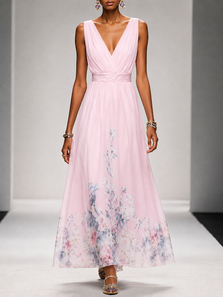 Mica | Sleeveless A Maxi Dress