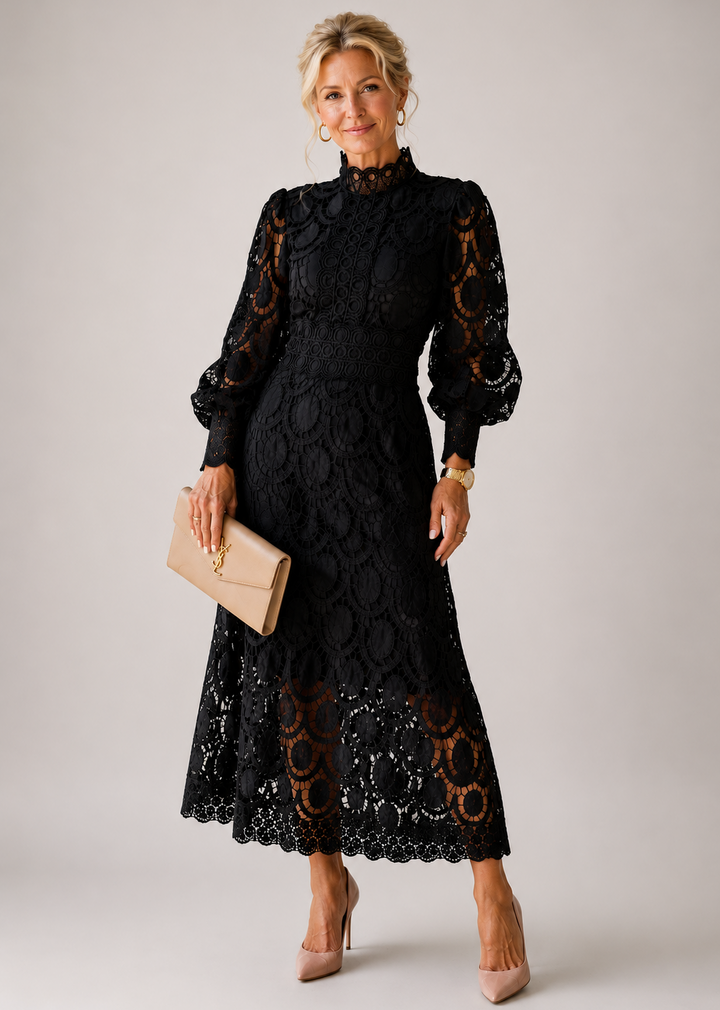 Naomi | Lace Midi Dress