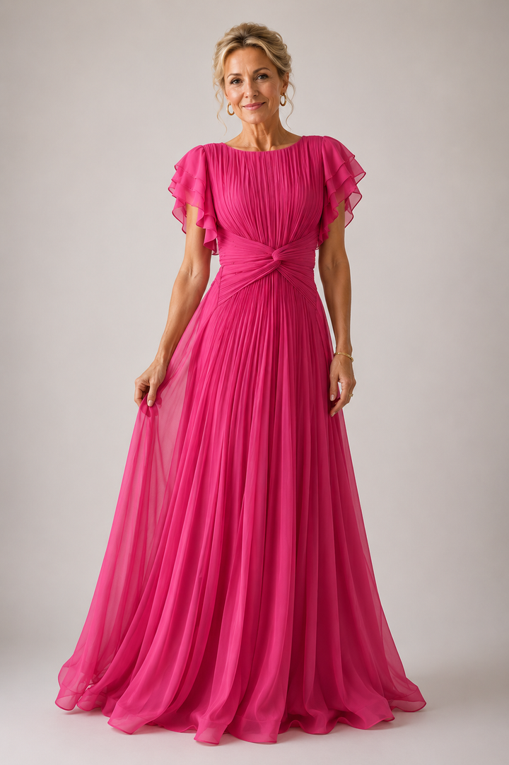 Grace | Pleated Evening Dress