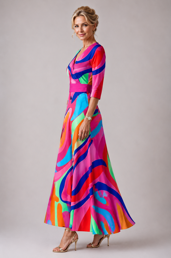 Amelia | Comfortable dress for every day with V-Neck