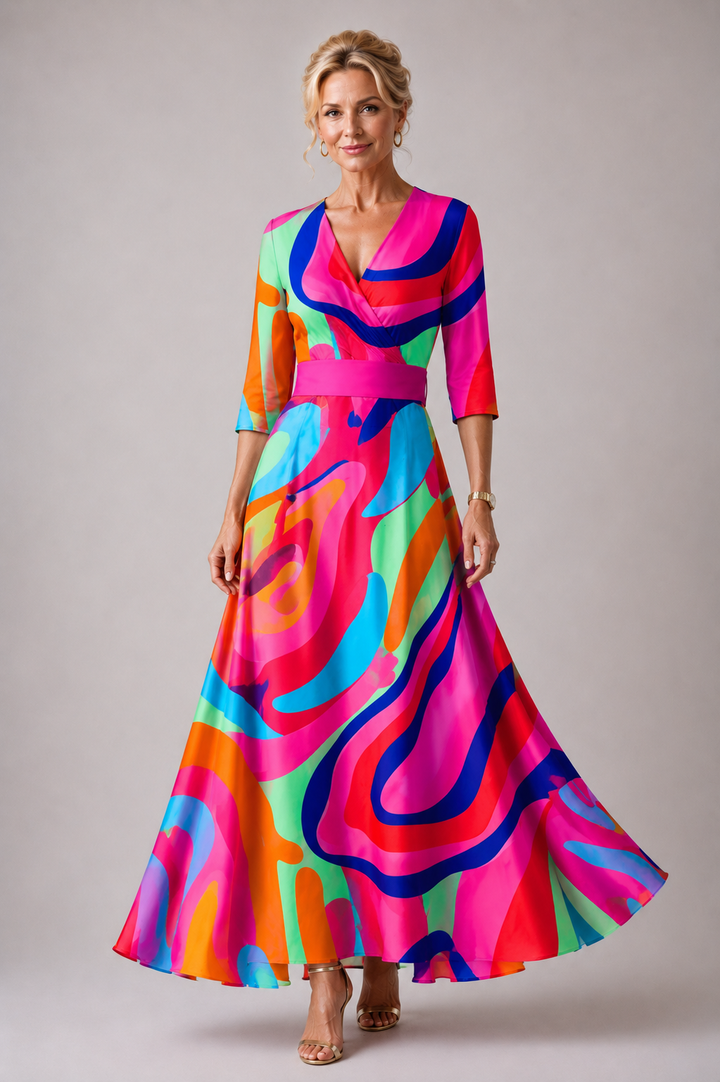 Amelia | Comfortable dress for every day with V-Neck