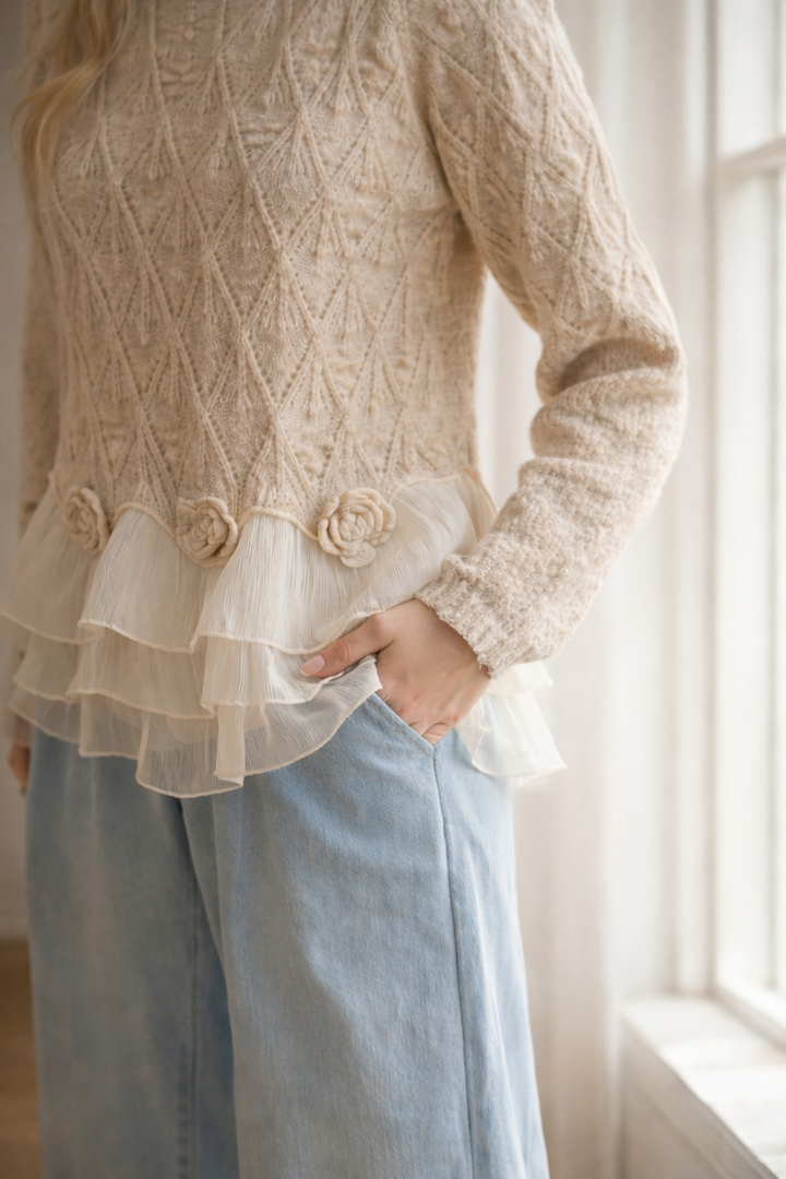 Taylor | Ruffle Cardigan