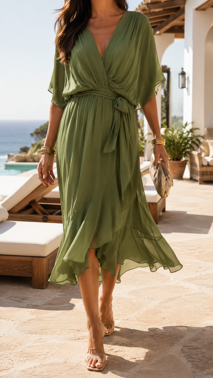 Calypso | Mediterranean Flowing Dress